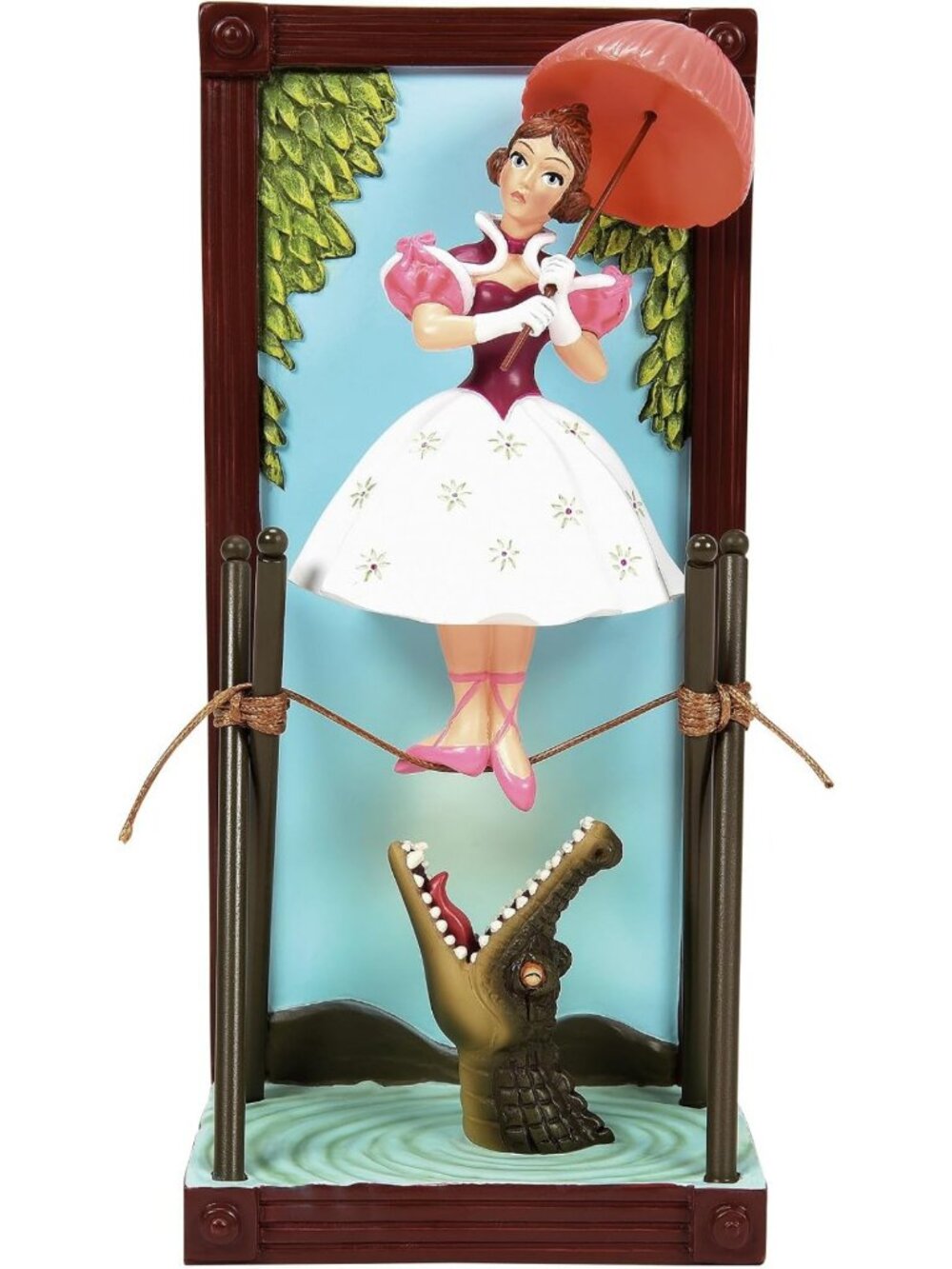 Haunted Mansion Tightrope Girl Figurine - Framed Portrait, 7.9 Inch, Multicolor